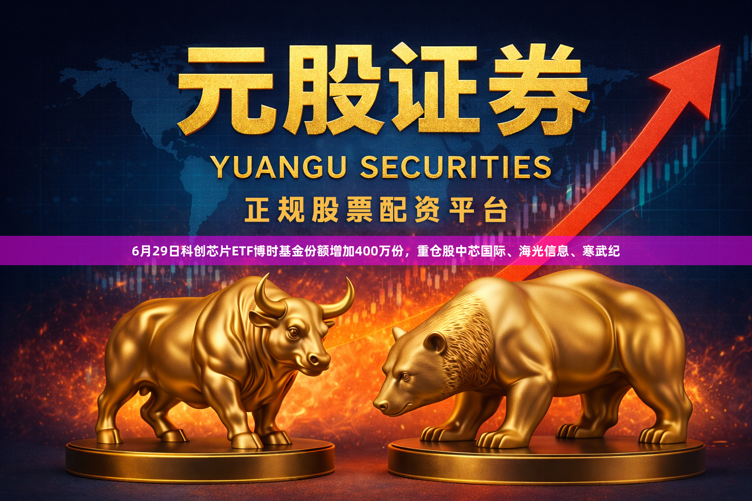 6月29日科创芯片ETF博时基金份额增加400万份，重仓股中芯国际、海光信息、寒武纪