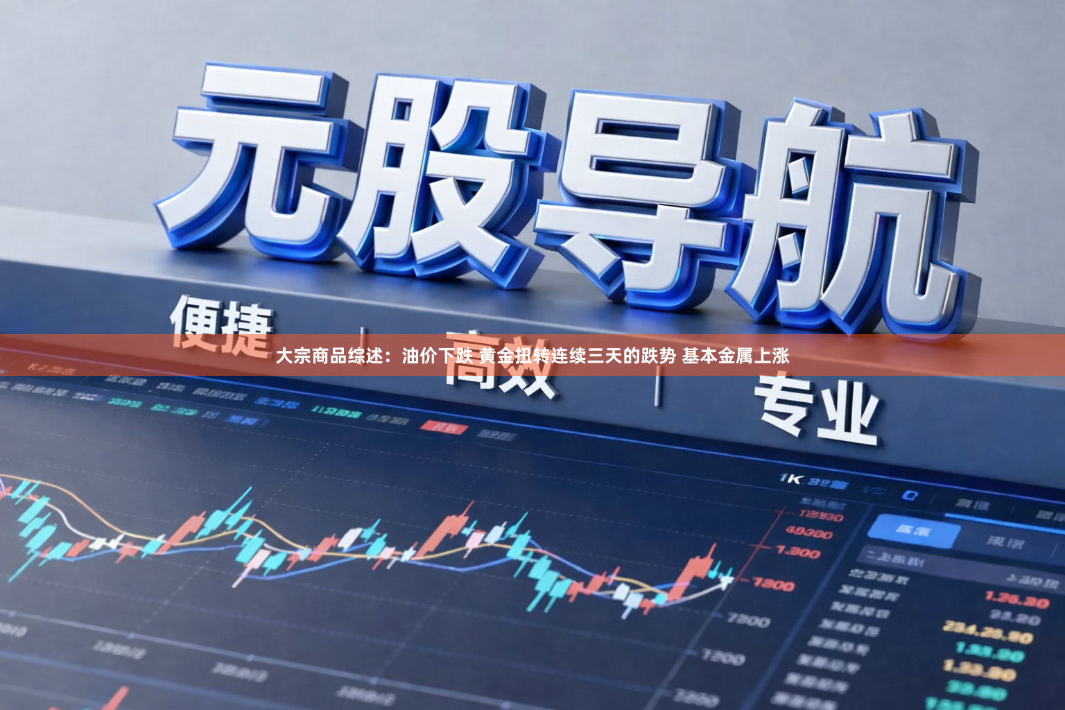 大宗商品综述：油价下跌 黄金扭转连续三天的跌势 基本金属上涨